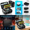 Hard-Shell Design Fireproof File Box Water Resistant Portable Safe Case  Certificate Storage