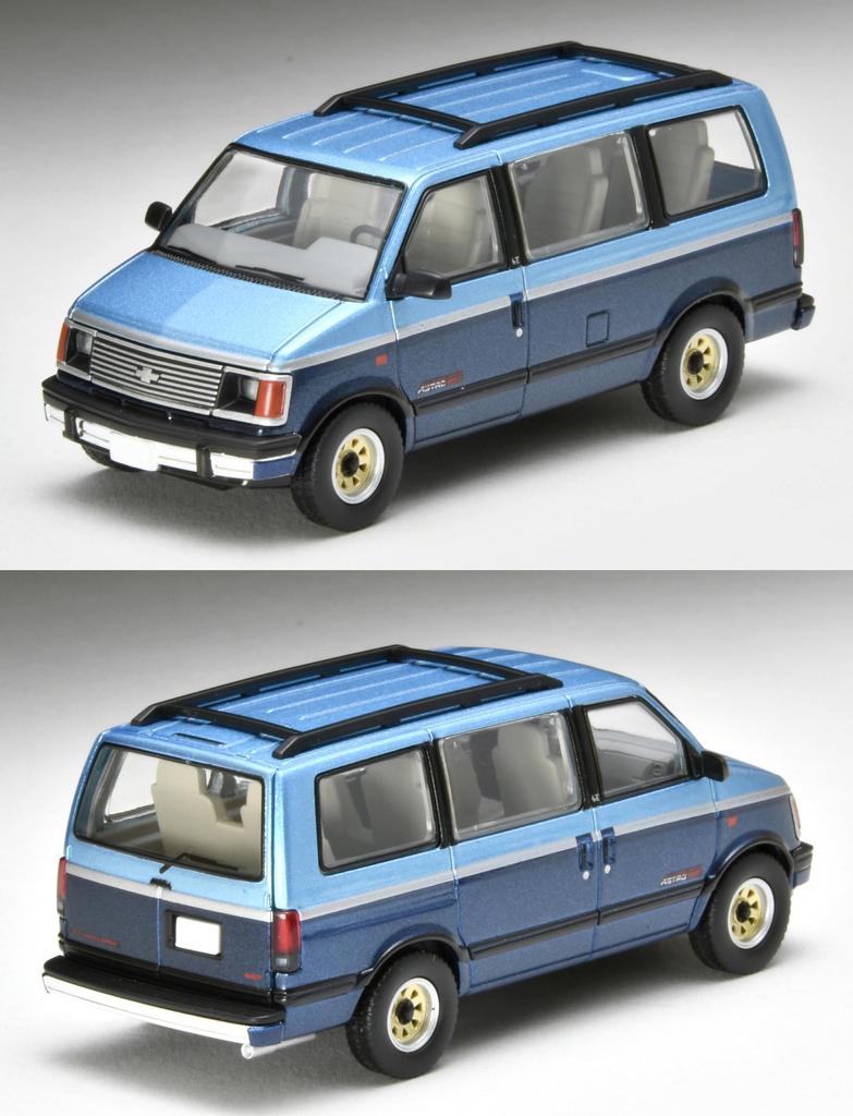 TOMYTEC Tomica Limited Vintage Neo LV-N325b Chevrolet Astro LT AWD Light Blue/Navy 1994 Model (Assembled)