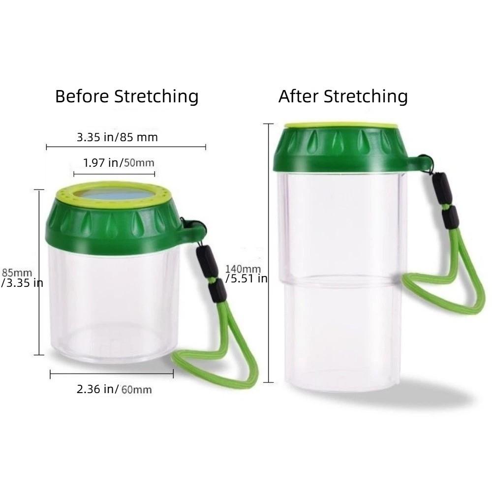 Scalable Insect Observation Box Ventilated Magnifying Butterfly Catcher with Tweezers Non-Slip Bug Container Science Education