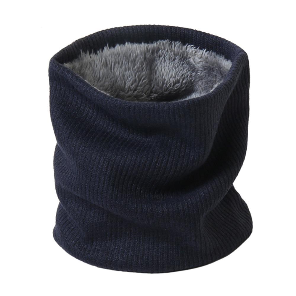 Breathable Neck Warmer Solid Thick Neck Scarves New Plush Snood  Winter