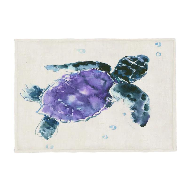 Ocean Animal Sea Turtle Placemat Non-Slip Washable Place Mat for Home Party Dining Tables Wedding Kitchen Banquets Decor