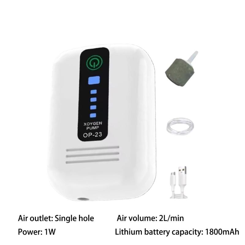 Portable Aquarium Air Pumps,Fish Tanks Air Bubbler,Adjustable Quiet Powerful Oxygen Aerator Pumps for Fish Tanks