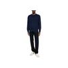 Polo Ralph Lauren Crew Neck Long Sleeve Micro Logo Sweatshirt Men sweatshirt Navy-Blue 710766772003093-003