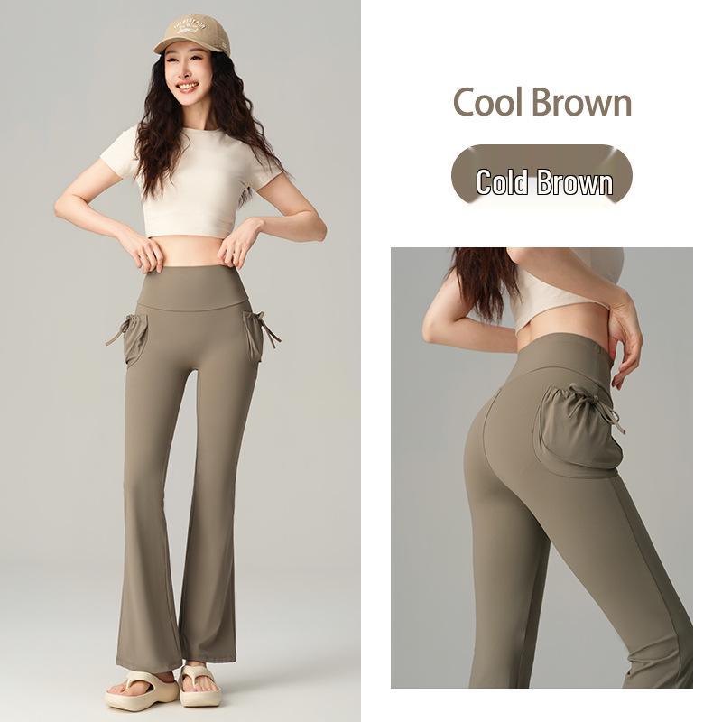 

Women s High Waist 3D Bell Bottom Yoga Pants - Peach Butt Lifting, Micro Flare, Elastic Casual Fitness Trousers M (90-105 lbs)