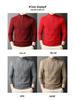 Men's Thick Warm Half-Zip Knit Sweater - Business Casual Pullover for Autumn/Winter