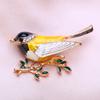 KNIKOO Europe and the United States Women Bird Brooch Drip Oil Pin Fashion Wild Brooch