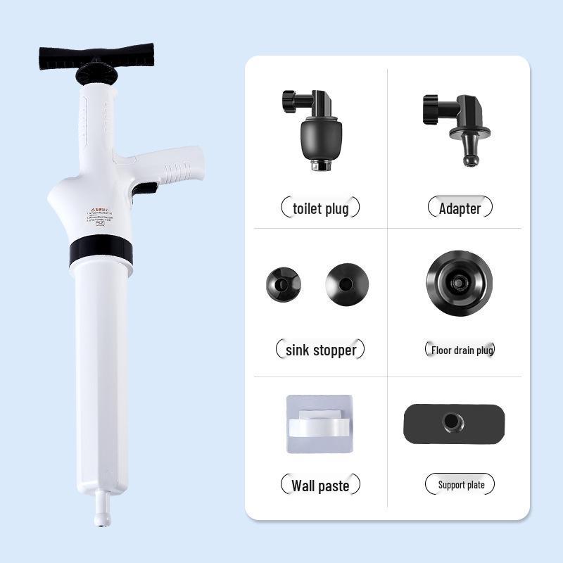 Toilet and Sewer Unclogging Tool - Quick and Effective Blockage Remover белый