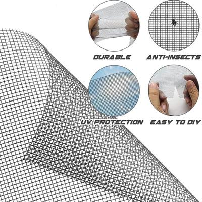 Window Screen Replacement - DIY Fiberglass Screen Mesh - Durable Not Easy To Tear Screen for Windows Doors Screen Mesh