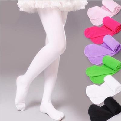 Summer SpringBallet DanceOPAQUE Tights for Girls Stocking Children Velvet Solid White Pantyhose  Candy Color Kids Pantyhose