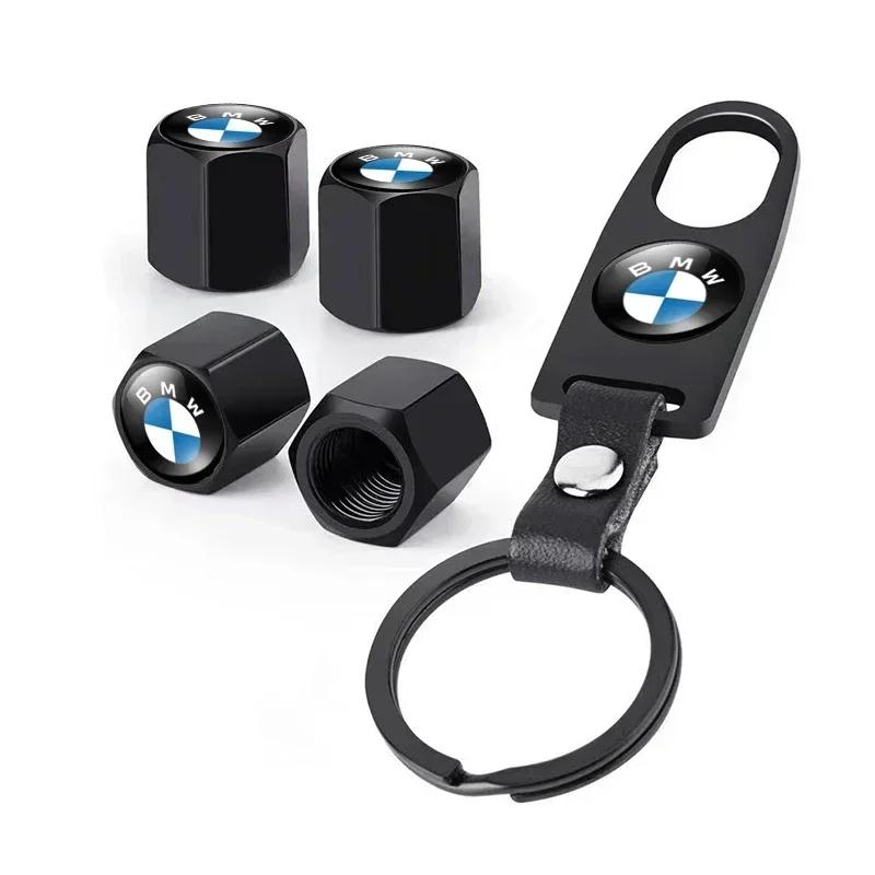 

Car Styling Keychain Key Ring with Auto Tire Valve Caps Tyre Dust Cap For BMW E84 E87 X5 E70 F25 E90 E91 F01 F02 E60 E61 F10 F15