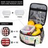 Nutcracker Ballet Christmas Theme Pattern Insulated Lunch Bag for Women Children Leakproof Food Boxes Thermal Lunch Box Tote
