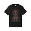 Horned Steeple Goat Horns Graphic T-Shirt Black Front Print Comfort Colors 1717