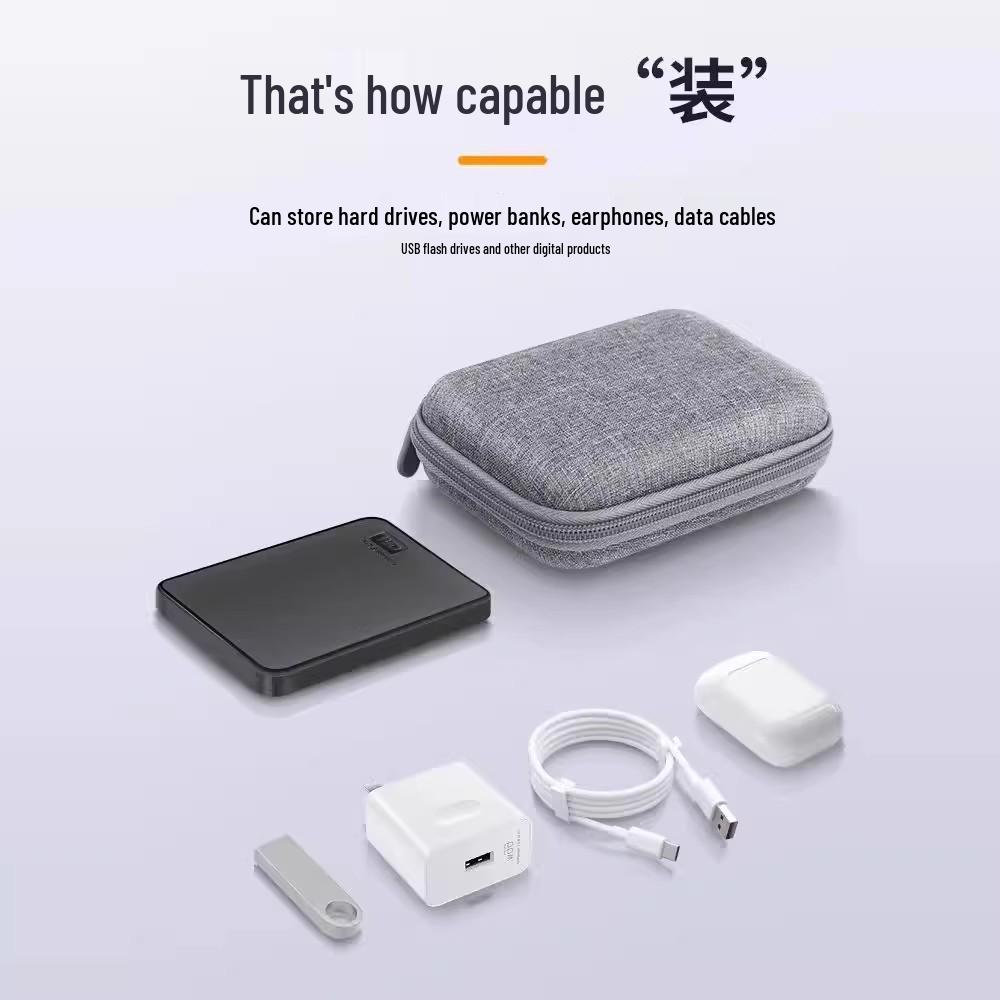 Waterproof Multifunctional Cable Organizer & Protective Digital Storage Pouch for USB Drives, Earphones, and Chargers