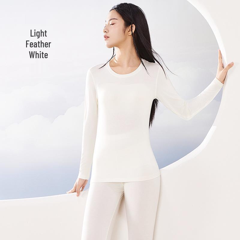 2025 Herbst/Winter Damen Seidenähnliches Thermo-Unterwäsche-Set: Leichte, warme Basisschicht, Klasse A Qualität.