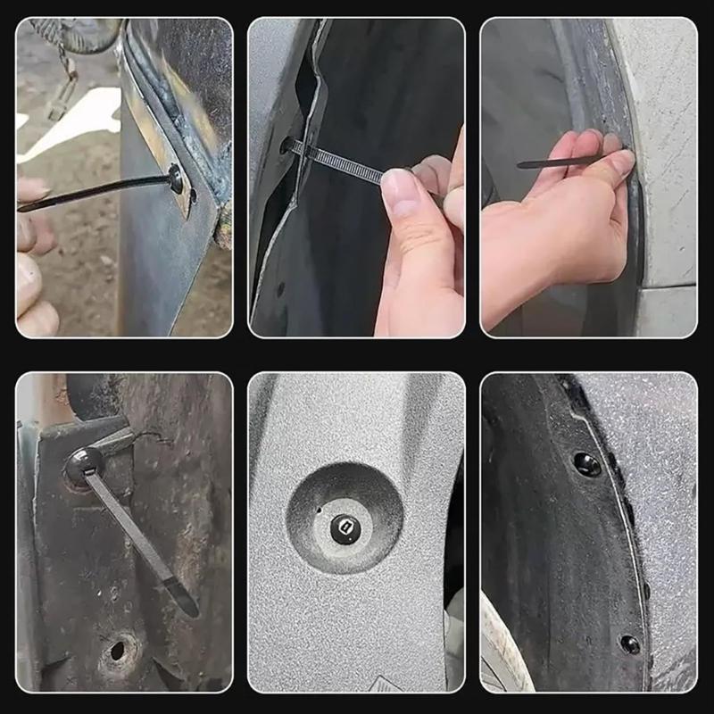 Reusable 90mm Automotive Grade Cord Management Clips Fastening Clamps Design Prevents Unraveling During Harsh Conditions