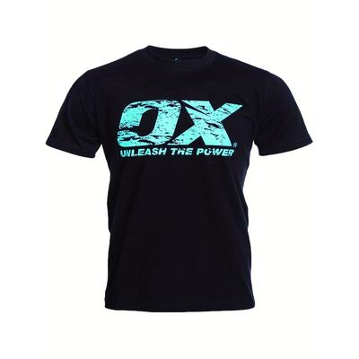 OX Tools Men's/Women's Heavyweight Graphic T-Shirt/Loose-Fit Crew Neck Casual Streetwear Tee/Washable Perfect for Construction Workers Back-to-School