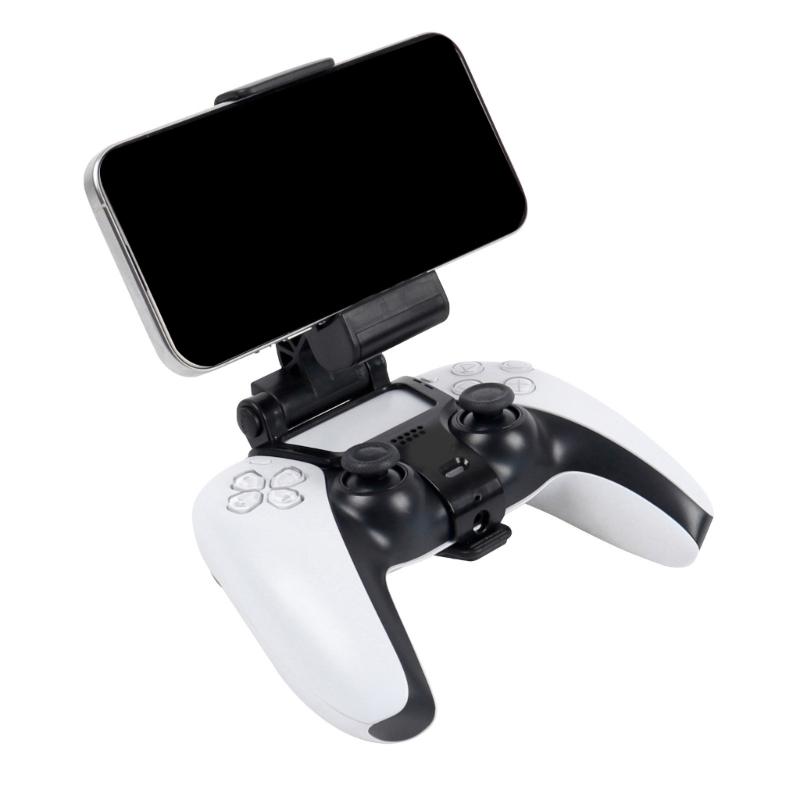 Phone Mount Clip Gaming Clamp Bracket Phone Holder ABS Adjustable for Adult Teen Gamepad Accessories
