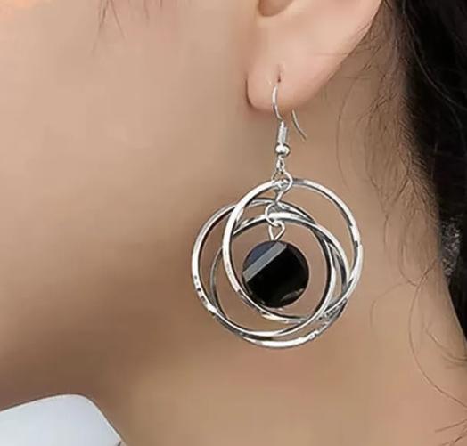 

Large Hoop Earrings One Size