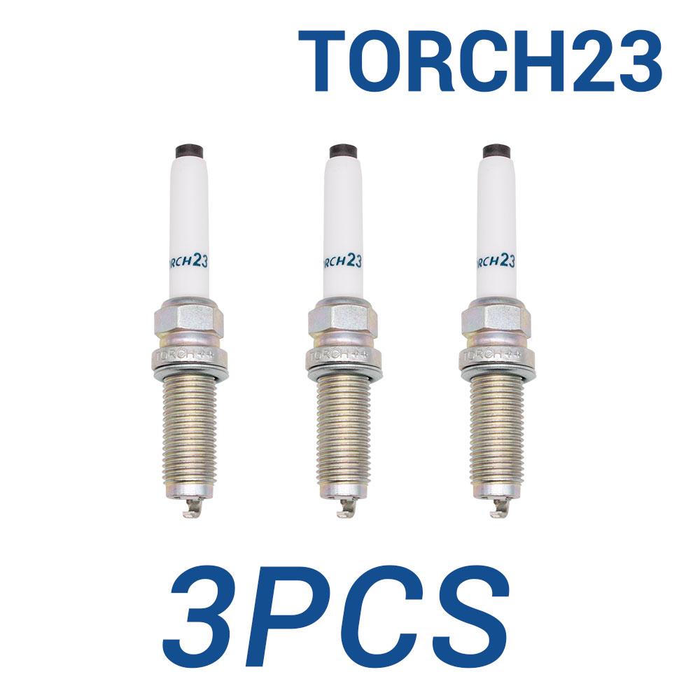 3 шт. Свеча зажигания TORCH23 с иридиевым наконечником. Замена для ILKFR8B-G 2036512100. Подходит для GEELY ICON 1.5T - JLH-3G15TD 3 pieces TORCH23