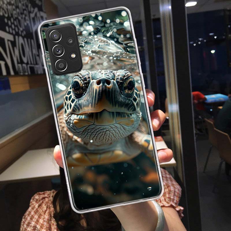Marine Organisms, Sea Turtles, And Animals Phone Case for Samsung A54 A57 A37 A17 A14 A15 A12 A24 A34 A55 A35 A25 A52S A07 A05S