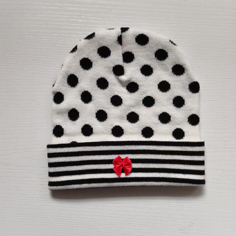 Unisex Autumn & Winter Knit Hat with Bow & Ear Protection