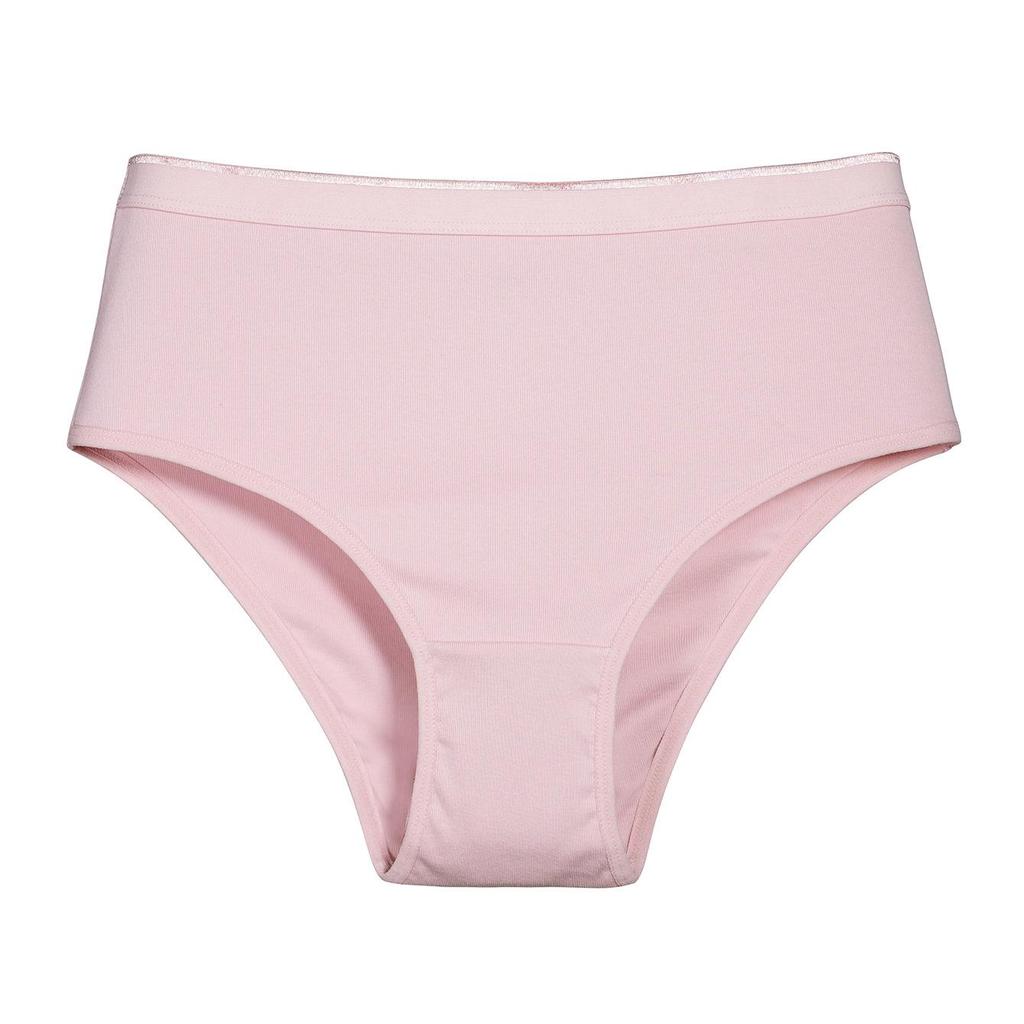 Damen-Panties in Übergröße mit hohem Bund aus reiner Baumwolle - Atmungsaktiv, Europäischer & Amerikanischer Stil, Halbe Hüftabdeckung, Bauchkontrolle.