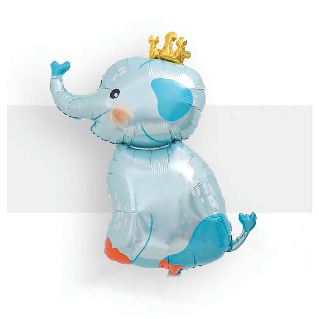 Cartoon Animal Balloons: Elephant, Monkey, Cat - Aluminum Film Birthday Party Decorations