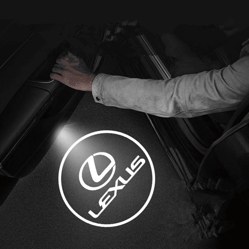 Led Car Door Welcome Laser Projector Logo Ghost Shadow Night Light For Lexus RX ES GX LS LX IS Series LX450 LX470 LX570 RX300KR8