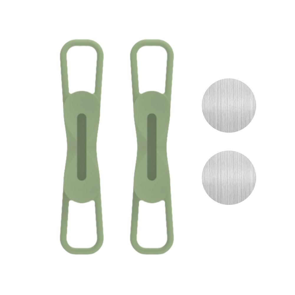 

Silicone Adjustable Magnetic Pen Holder Clipper for Desk Refrigerator Whiteboards Office Desk Accessories зелёный