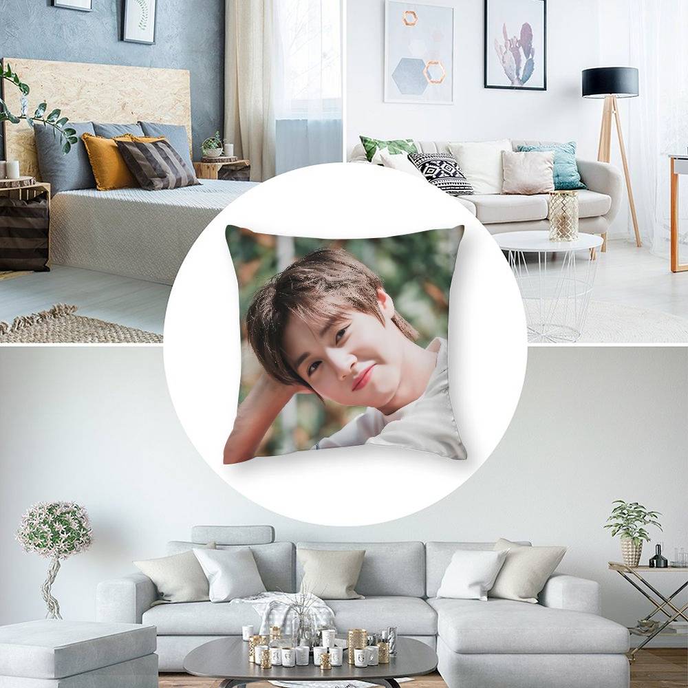 Custom PARK JIHOON Kpop Pillow Case 3D Print Polyester Fiber 40*40cm Home Sofa Throw Decoration Festival Gift