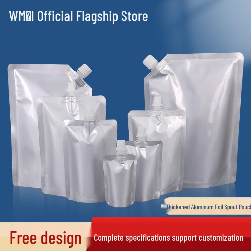 

Aluminum Foil Spout Pouch for Liquids: Stand-Up Bag for Soup, Soy Milk, and Sauces