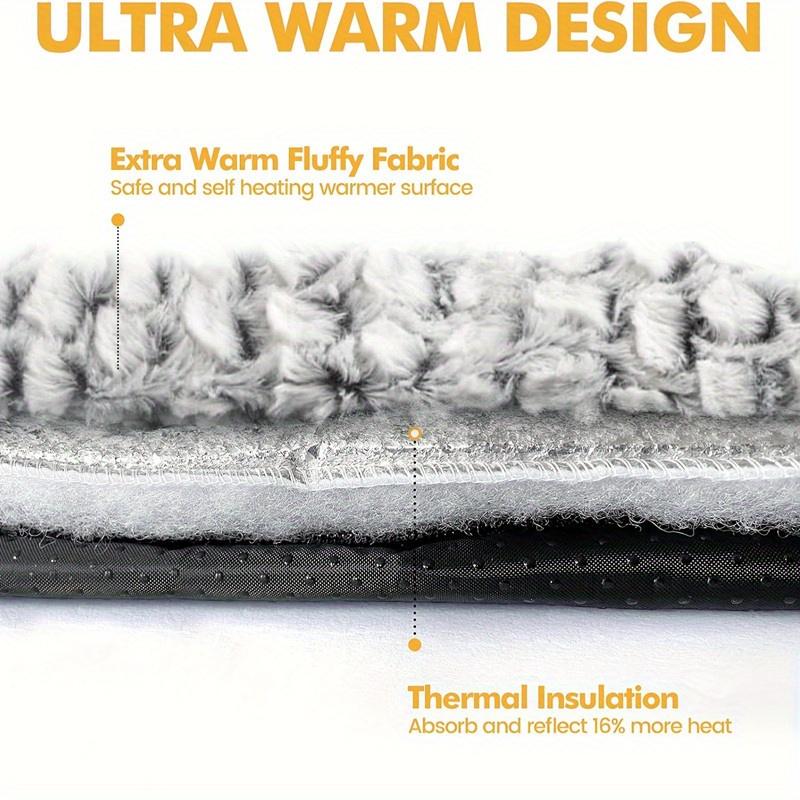 1 buc Pat cu autoîncălzire pentru pisici, pernă de încălzire ultra moale pentru pisici pentru interior, exterior, covoraș încălzit anti-alunecare, pătură termică 300/500/650g