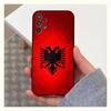 Custodia per Telefono A-Albania F-Bandiera-ES Per Samsung S9,S10,S20,S10,S21,S25,S24,S23,Ultra,FE,Plus,Lite,Cover Nera in Morbido Silicone