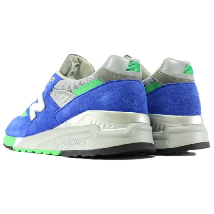 New Balance NB 998 Comfortable Sports Shock Absorbing Durable Low Top Running Shoes Men Sneaker Blue M998JC5
