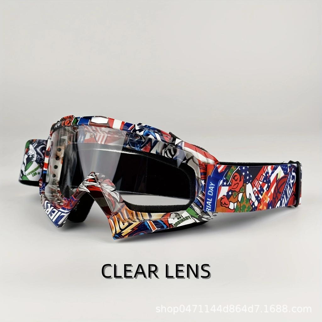 Goggles Riding Glasses Outdoor Motorcycle Off-Road Goggles ATV Men's and Women's Mountain Bike Bike Windshield Lenses