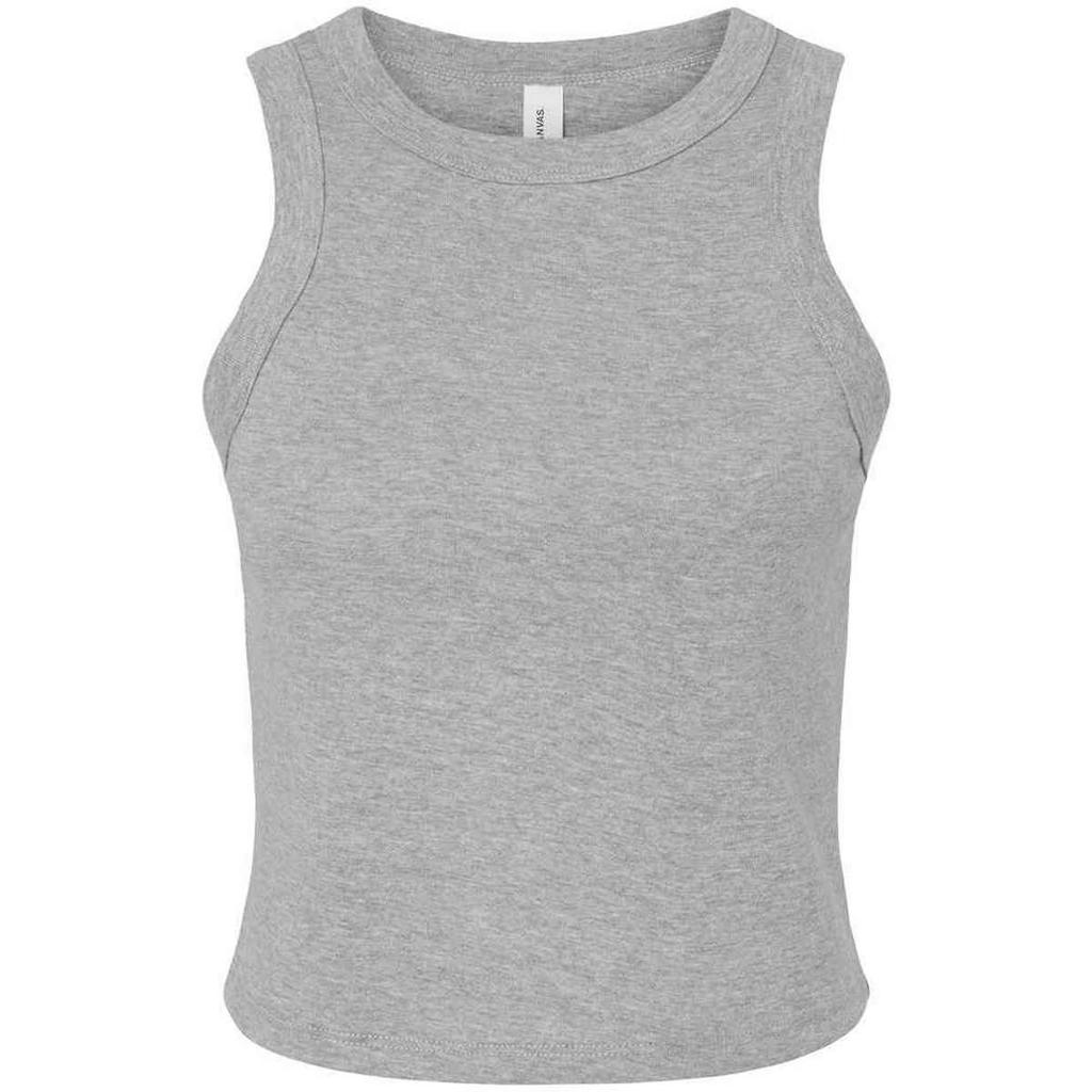 Bella + Canvas Womens/Ladies Heather Micro-Rib Racer Tank Top