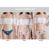 Body Off Bikini Cute Mom 2022 Border Folded Border High Skirt Body 1847 [Aunii] Women's Swimsuit, Covering, Shoulder, Shirred, Set, Swimsuit,