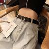 Pu Leather Belt For Women Square Pin Buckle Belts High Quality Ladies Dress Jeans Strap Girls Waistband Adjustable Belts
