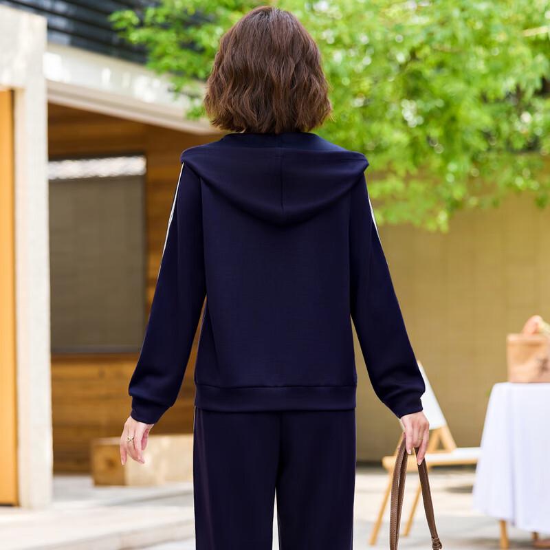 Women's 2025 Casual Tracksuit with Hooded Zipper Top