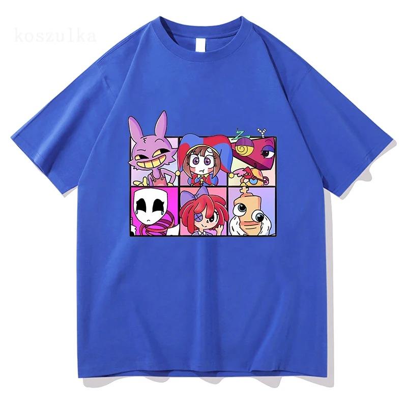 New 2026 Amazing Digital Circus Print T-shirt Boys and Girls Casual High-quality Choice Cotton Short-sleeved T-shirt