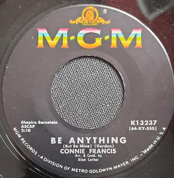 

7-дюймовая пластинка CONNIE FRANCIS Be Anything But Be Mine K13237 MGM Records 1964 Канада Поп Б/у