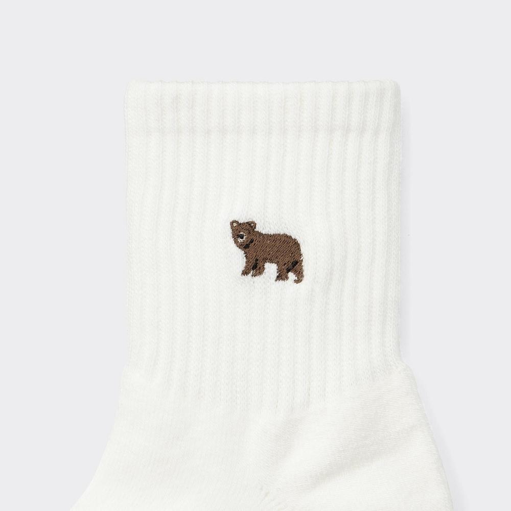 GU by Uniqlo Stil Beheizte Knöchelsocken Bestickt