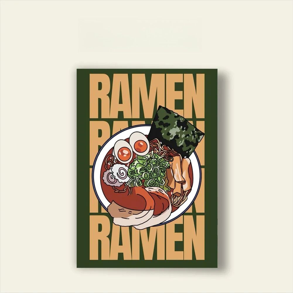 Blechschild Wandkunst Ramen Poster Metall Deko Retro Küche