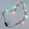 Light Glowing Led Necklace Flashing Light-Up Blinking Christmas Lights Costume Necklace 8 Led Bulbs Glow Props Party Supply