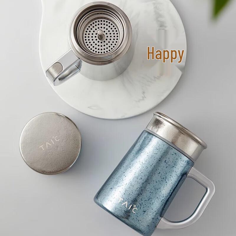 TAIC Pure Titanium Insulated Tea Infuser Mug