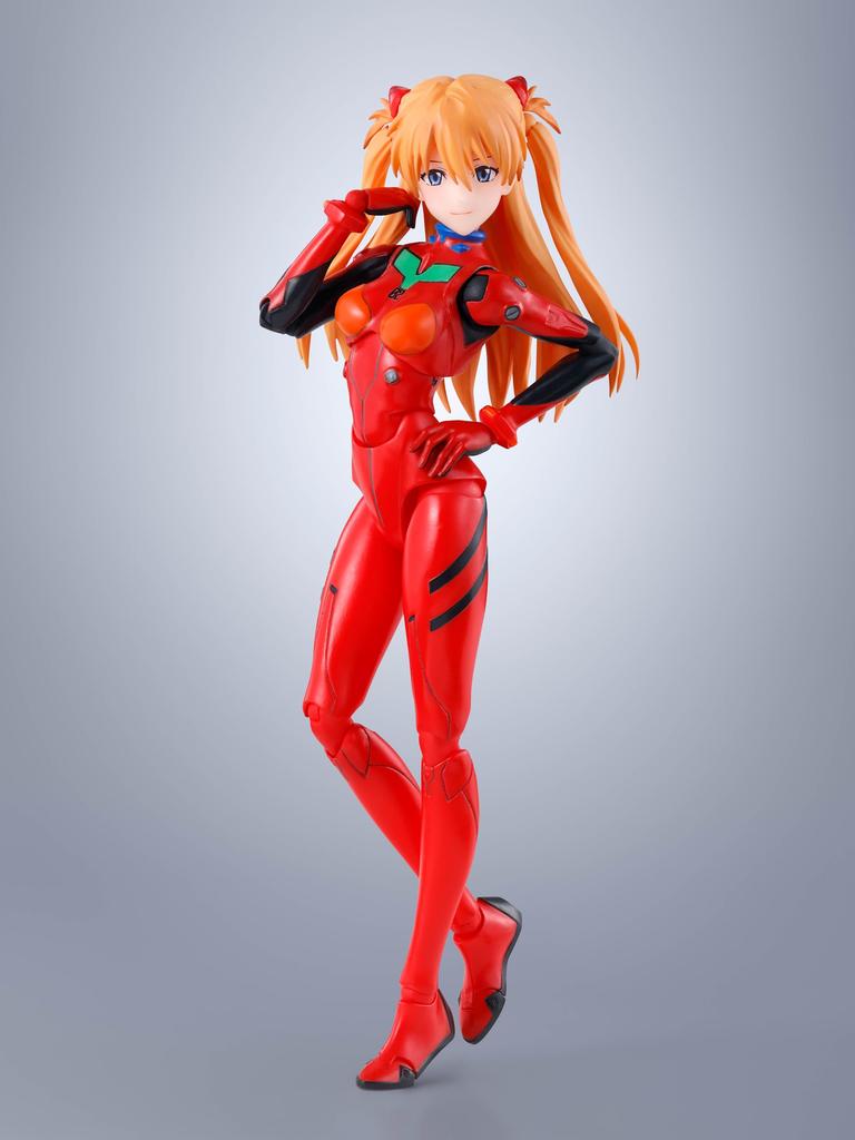 TAMASHII NATIONS New Theatrical Edition Shikinami Asuka approximately PVC painted action figure S.H.Figuarts Evangelion Langley, 135mm, & ABS,