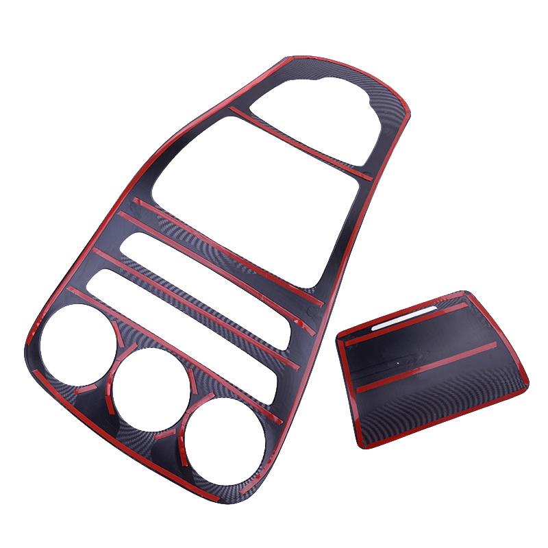 1 Set Interior Center Console Gear Panel Covers Trims Fit for Benz C Class W205 GLC Class X253 2015 2016 2017 2018