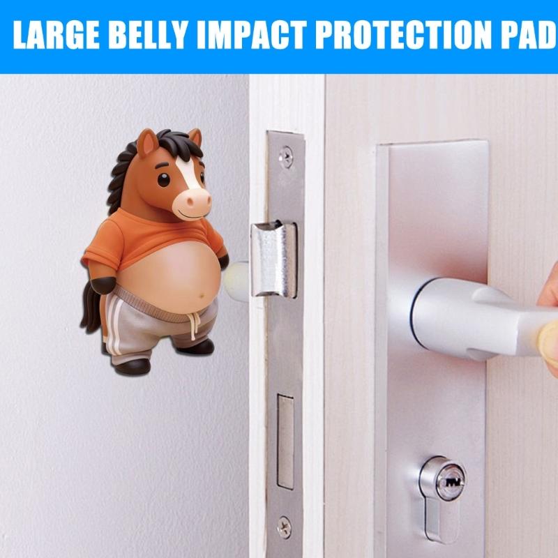 Cute Horse Shape Sticky Stickers Decal For Cars Stress Relieving Toy And Door Stoppers With Relaxation Fun Design 2pcs
