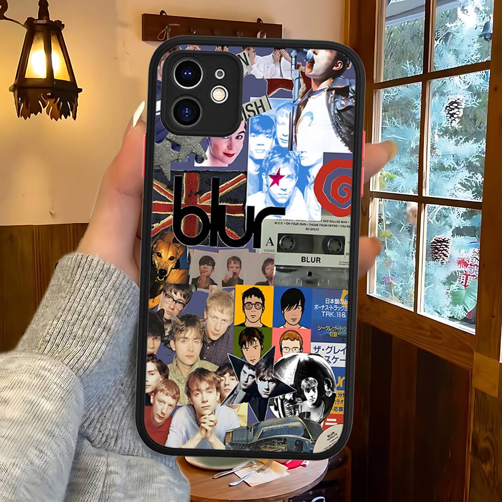 Rock Band B-Blur Matte Protective Case For IPhone 16 15 14 13 12 11 Pro Max X XS MAX Protection Case iphone 12