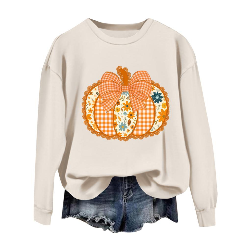 Women  Tops Women's Long Sleeve Sweatshirt Casual Crewneck Loose Fit Pollover Fleece Tops